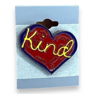 Penzeys Kind Heart Lapel Pin Hat Pin Collector Colorful Retro